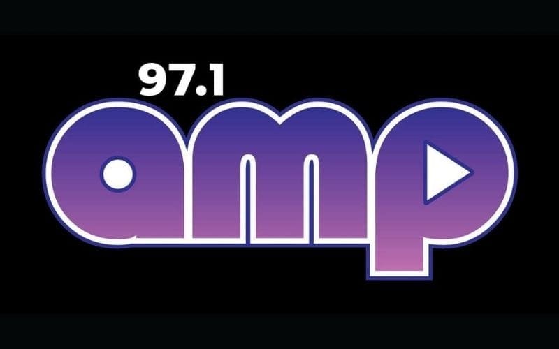97.1 amp radio station logo