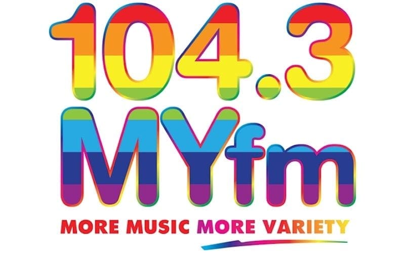 104.3 myfm lgbtq logo