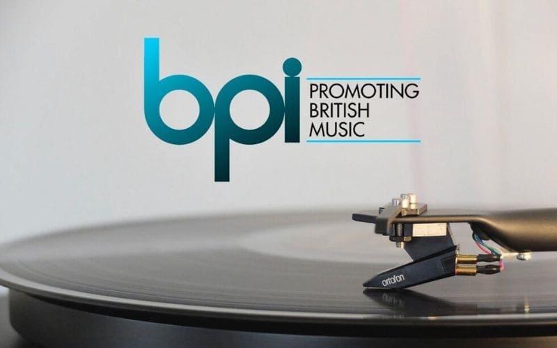 BPI British phonographic industry logo on record