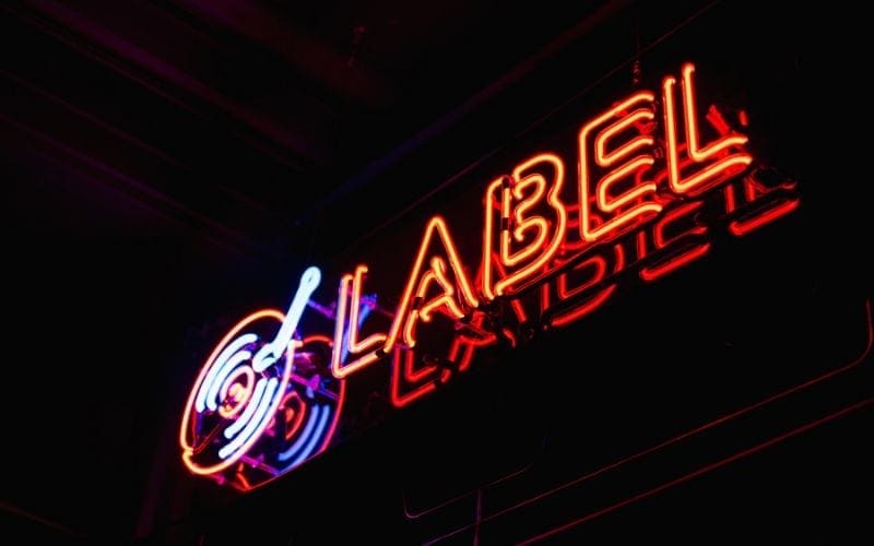 neon Label sign