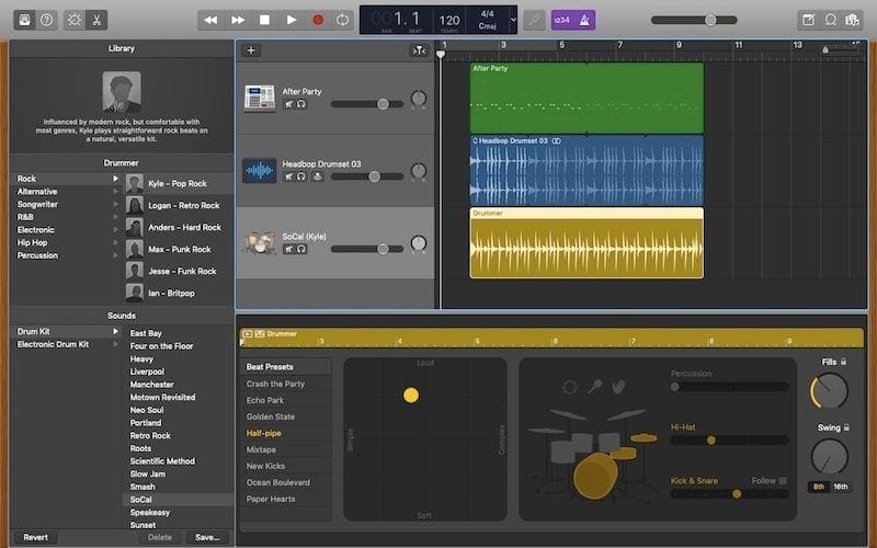 drummer garageband