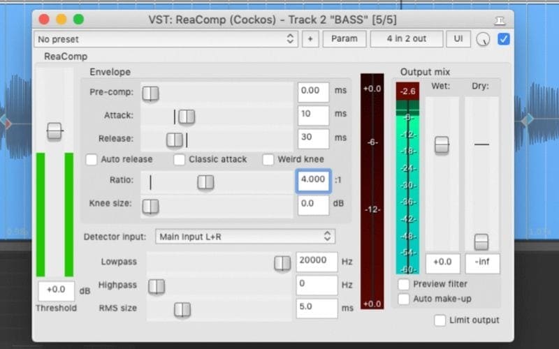 reaper sidechain