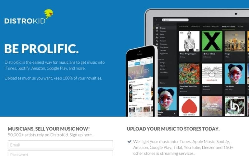 Distrokid website