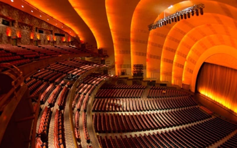 Radio City Music Hall music venue in New York, USA