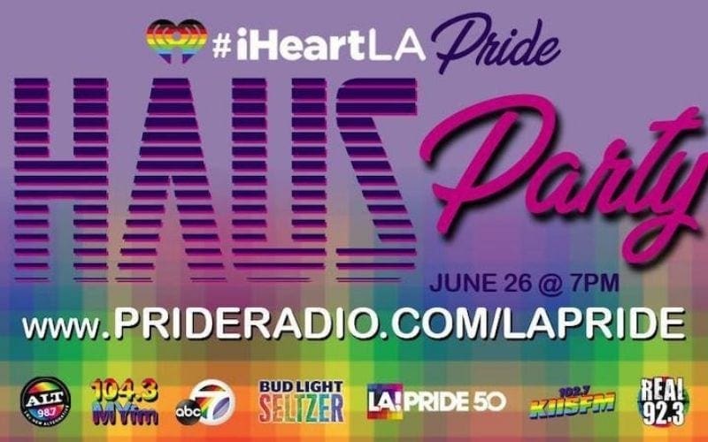 iheart pride haus party poster