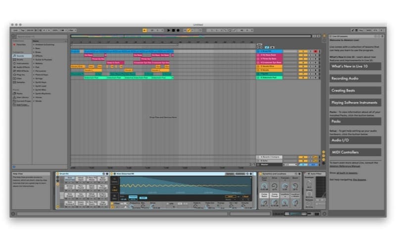 Ableton Arrangement view best DAW screenshot