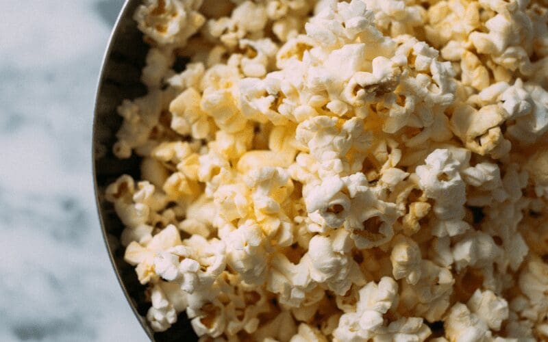 popcorn in a bowl