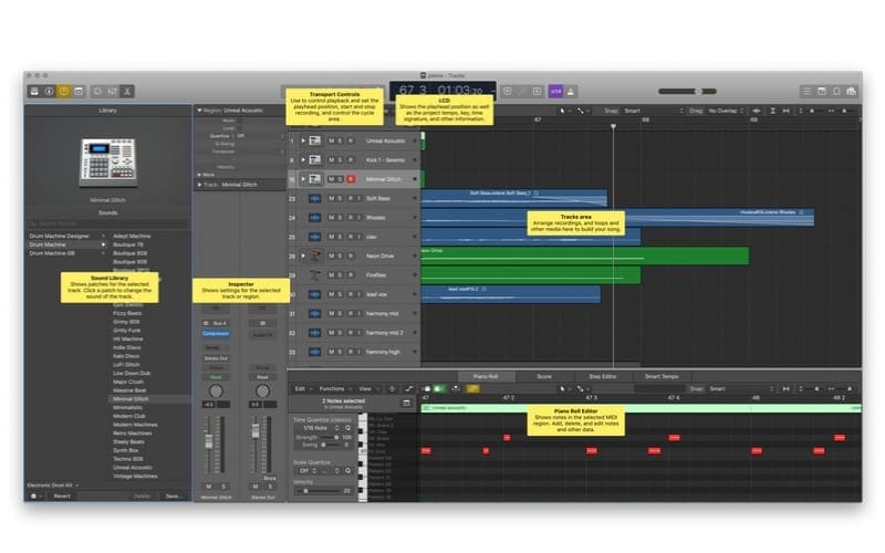 Ableton VS Logic Pro X - screenshot display similar to ableton display