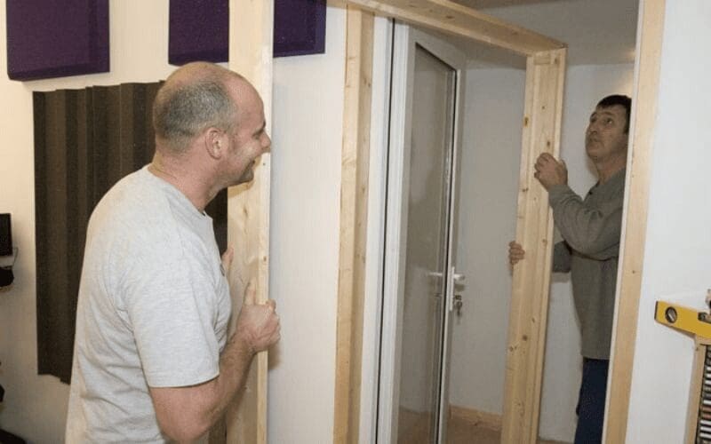 men on a construction site