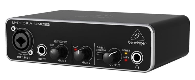 Behringer U-Phoria UMC22 USB Audio Interface