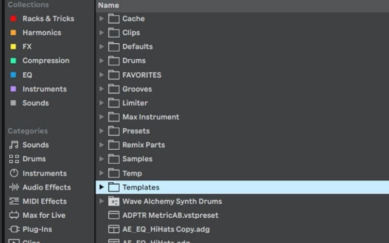 Ableton Live Templates