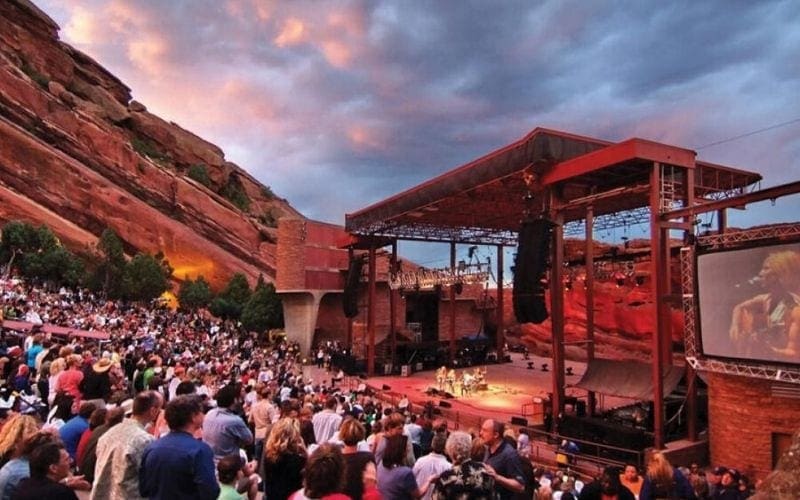 Red Rocks Colorado, music venues Denver