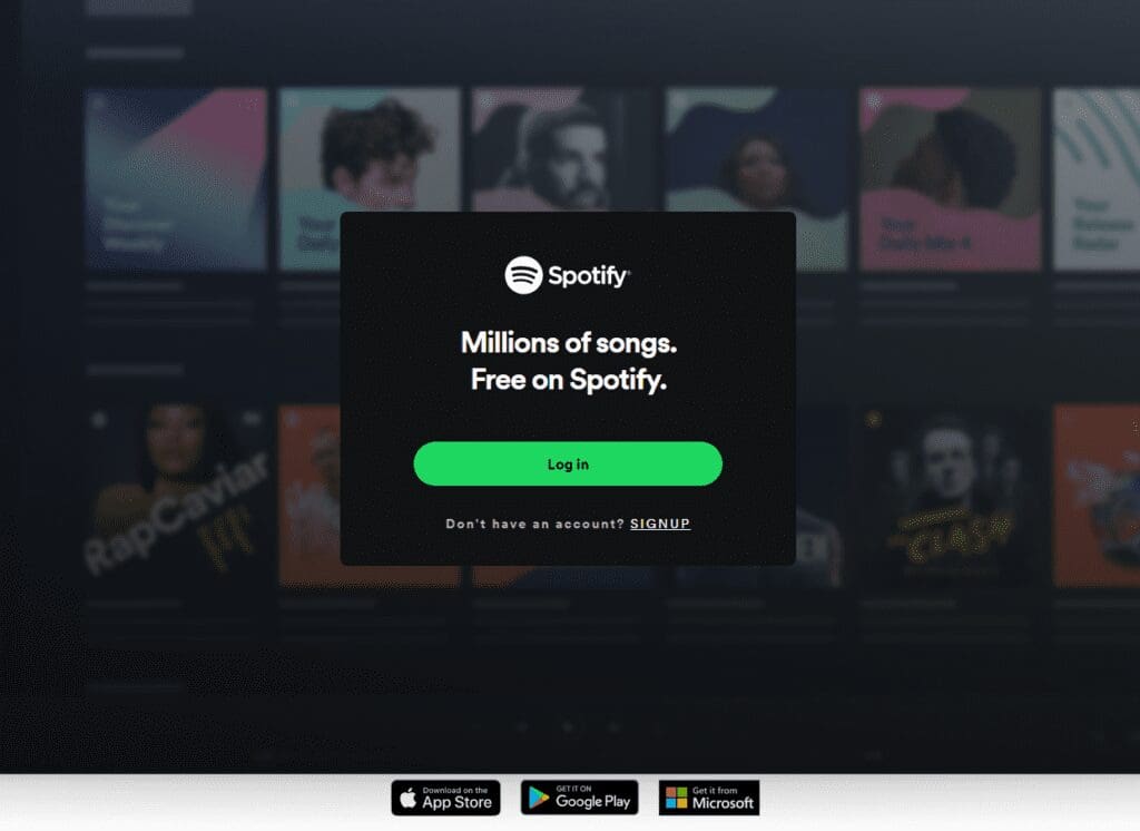 Spotify Sign in