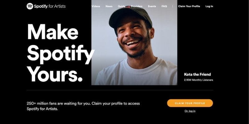 Spotify For Artists Claim your profile artist page