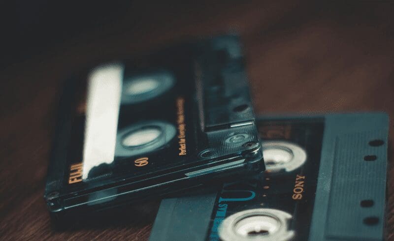 two black cassette tapes for Cassette Tape Duplication