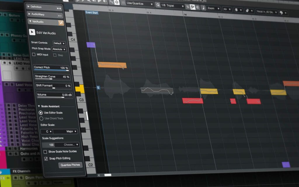 VariAudio with Scale Assistant