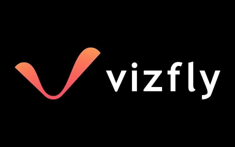 Vizfly logo on black from Tunebat
